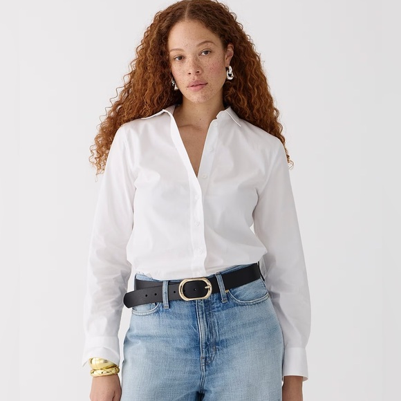 J. Crew Tops - J. Crew Women’s Wren slim shirt in stretch cotton poplin